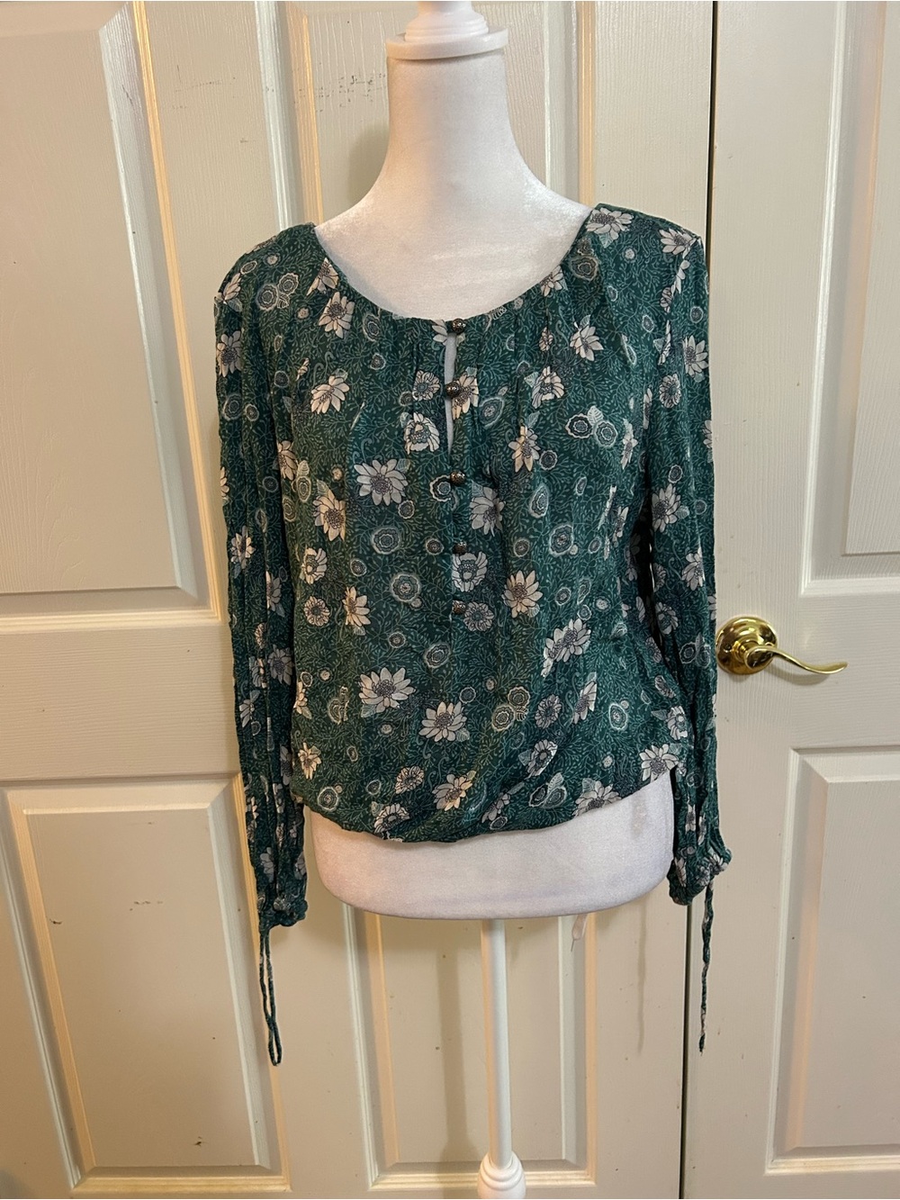 Lucky Brand blouson top, Large